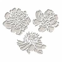 Sizzix 664161 Ножи для вырубки 3 шт. Вырезанные цветки Cutout blossoms