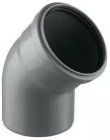 Отвод d110 мм 45° пластиковый для внутренней канализации