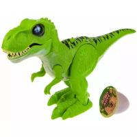 робот Робо-Тираннозавр RoboAlive ZURU динозавр зеленый со светящимся в темноте слаймом