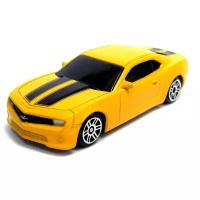 Легковой автомобиль RMZ City Chevrolet Camaro (344004SM(A)) 1:64, 9 см, матовый желтый