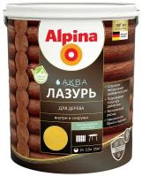 Защитная лазурь для дерева Alpina Аква, 2,5 л, сосна