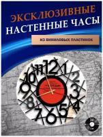 Часы настенные из Виниловых пластинок - Цифры (без подложки)