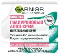 Гиалуроновый Алоэ-крем Garnier Skin Naturals для сухой и чувствительной кожи, 50 мл