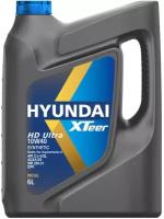 HYUNDAI XTeer Hyundai Xteer Hd Ultra 10w40 (6l)_масло Моторн! Синт Api Ck-4/Cj-4/Sn, Acea E9, Mb 228.31