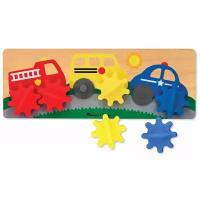 Развивающая игрушка Melissa & Doug Машинки с шестеренками