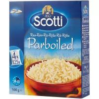 Рис Rice Scotti Parboiled шлифованный длиннозерный пропаренный, 4 пакетика по 125 г