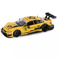 Машинка металл, 1:24, BMW M4, желтый открываются передние двери и капот, свет, звук (JB1251194)