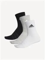 Носки Adidas LIGHT CREW 3PP MGREYH/WHITE/BLACK Унисекс DZ9392 XS