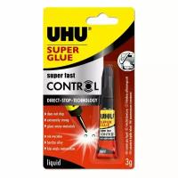 Клей универсальный UHU Super Glue Control, 3 мл