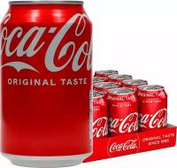 Газированный напиток Coca-Cola Classic 0.33 л ж/б упаковка 12 штук оригинал (Польша)