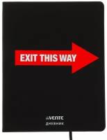 Дневник универсальный для 1-11 класса Exit this way, интегральная обложка, искусственная кожа, шелкография, ляссе, 80 г/м2