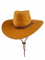 Шляпа карнавальная ковбойская, цвет рыжий, размер 58