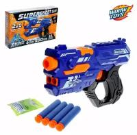 Бластер SUPERSHOOT GUN, стреляет мягкими пулями, 1 шт