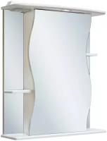 Зеркало шкаф для ванной / с подсветкой / Runo / Лилия 60 / полка для ванной