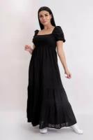 Женское платье вечернее Соната Черный 44-46 Трикотаж Lika Dress