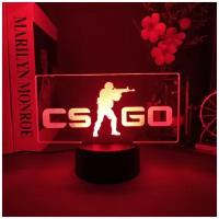 Лампа ночник CS GO с разными цветами | Игрушки Counter Strike