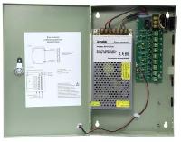 Блок питания Amatek AP-B12/100-9 (12В 10А), 9 выходов по 1,1А, стабилизированный