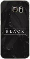 Силиконовый чехол на Samsung Galaxy S6 edge / Самсунг Галакси С 6 Эдж Black цвет