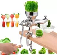 Соковыжималка ручная шнековая AKITAJP wheatgrass juicer manual SS домашняя сок витграсс из трав, зелени, ростков пшеницы