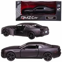 Машинка металлическая Uni-Fortune RMZ City серия 1:32 Chevrolet Camaro, инерционная, серый матовый цвет, двери открываются