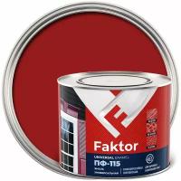 Ярославские краски Эмаль FAKTOR ПФ-115 красная, банка 1,9 кг 214722