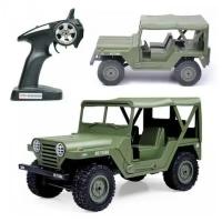 Радиоуправляемый мини-внедорожник Heng Long U.S. M151 Jeep 4WD RTR 1:14 2.4GHz - HL3853C-GREEN