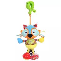 Подвесная игрушка Biba Toys Крошка-Енот (BS177), желтый/голубой/оранжевый