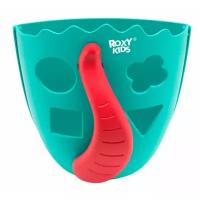 Органайзер детский ковш для ванной для игрушек для купания DINO от ROXY-KIDS, цвет голубой
