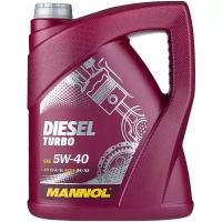 Полусинтетическое моторное масло Mannol Diesel Turbo 5W-40, 5 л, 4.345 кг, 1 шт