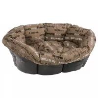 Подушка для собак и кошек Ferplast Sofa Cushion 8 85х62х28.5 см коричневый с надписями