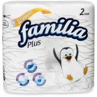 Familia Plus белая двухслойная, 4 рулона