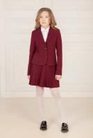 Школьный жакет для девочки Инфанта, модель 80712, цвет бордовый, размер 170/100