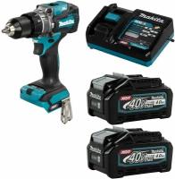 Дрель-шуруповерт ударная аккумуляторная 140Нм 40В XGT Li-Ion 2x4Ач Makita HP001GM201