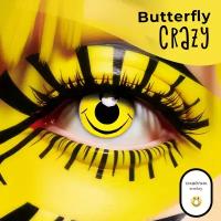 Цветные контактные линзы Офтальмикс Butterfly Crazy 0.00 R 8.6 Смайлик