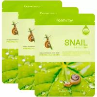 Farmstay Visible Difference Mask Sheet Snail с экстрактом улитки