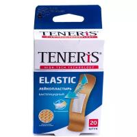 TENERIS Elastic лейкопластырь бактерицидный с ионами серебра на тканевой основе, 20 шт. 20 шт. 1.9 см 7.6 см