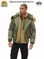 Куртка аляска Alpha Industries N-2B Parka, green (размер: xxxxl, российский размер: 58)