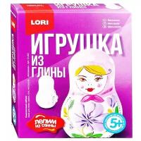 Набор для лепки LORI Лепим из глины Матрешка (Гл-002) фиолетовый 4000 г