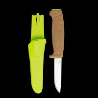 Нож Morakniv Floating Knife (S) Lime, нержавеющая сталь, пробковая ручка, зеленый, 13686