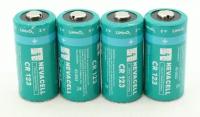 Батарейка NevaCell CR123A, 3В, литиевая, 4 штуки