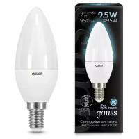 Лампа Gauss Свеча 9.5W 950lm 4100К E14 LED