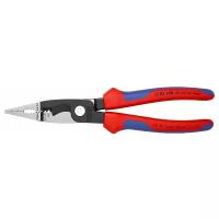 Ножницы по кевлару Knipex KN-1382200 красный/синий