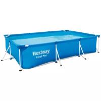 Каркасный прямоугольный бассейн Bestway Steel Pro, 300х201х66 см, 3300 л, 56404