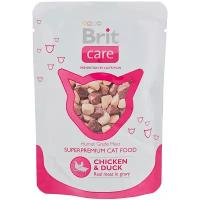 Влажный корм для кошек Brit Care Cat Chicken & Duck сКурица с уткой 80 г