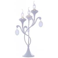 Лампа декоративная Arte Lamp Montmartre A3239LT-3WH, E14, 120 Вт, цвет арматуры: белый, цвет плафона/абажура: белый