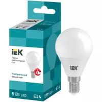 Светодиодная лампа IEK G45 5Вт 230В 4000К E14