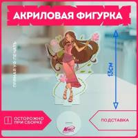 Акриловая фигурка статуэтка винкс клуб winx club мультфильм flora флора