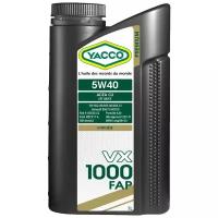 Моторное масло YACCO VX 1000 FAP 5W 40 синтетическое, 1 л