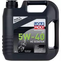 HC-синтетическое моторное масло LIQUI MOLY Motorbike 4T HC Scooter 5W-40