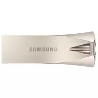 Флешка Samsung BAR Plus 128 ГБ, 1 шт., серебряное шампанское